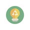 Light bulb recycle green energy block icon