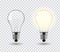 Light bulb vector.