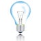 light bulb on white background