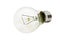 Light bulb on white background so close