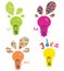 Light bulbs ideas and concepts funny
