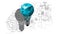 Light bulbs world ,for success,plan,think,search,analyze,communicate, futuristic idea innovation technology modern.