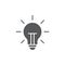 Light bulp lamp idea energy symbol icon vector isolated on white