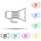 light for camera multi color style icon. Simple thin line, outline vector of spotlight icons for ui and ux, website or mobile