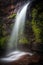 Light catching the waterfall in Darkes Forest