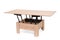 Light colored wooden transforming table