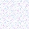 Light coloured illustrated seamless pattern