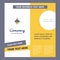 Light Company Brochure Template. Vector Busienss Template