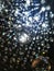 Light crystal glass chandalier sparkly shimmer lights abstract