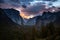 Light Dawn on Yosemite Valley, Yosemite National Park, California
