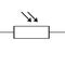 Light Dependent Resistor Component Symbol For Circuit Design