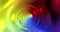 Light at the end of the tunnel, flying deep into the colorful rainbow tunnel. Background animation of seamless loops