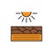 Light,energy color line icon. Pictogram for web page, mobile app, promo.