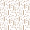 Light geometric vector seamless pattern with pale brown coffee fine rhombuses and vertical stripes on a white background