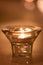 Light in glass cup