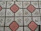 Light gray-brown background color - the structure of paving tiles