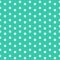 Light green polka dots on Turquoise background vector