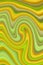 Light green yellow waves liquid forms art design vertical canvas base twisting pattern bright