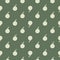 Light grey doodle apple silhouettes seamless pattern. Green olive background. Food season harvest backdrop