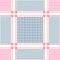 Light grey and pink keffiyeh pattern.