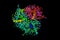 Light-harvesting complex, an array of protein and chlorophyll mo