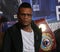 Light heavyweight world champion boxer Eleider Alvarez of Columbia during press conference for rematch fight against S. Kovalev