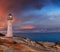 light house sunset pictures