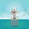 light house. Vector illustration decorative design