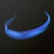 Light line neon swirl effect. Vector glitter light fire flare trace