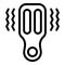 Light microbe medical icon outline vector. Bacterium bulb