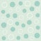 Light mint seamless polka dots pattern