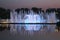 Light and music fountain in Tsaritsyno Park, Moscow