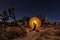 Light Painting Girl With Color and Tube Lighting