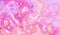 Light pink abstract liquid paint textured background with decorative spirals and swirls. Holographic subtle surface pattern