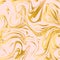 Light pink and gold marble texture background. Liquid effect backdrop. Imitations of hand drawn acrylic painting. Marbling surface
