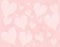 Light Pink Hearts Background Pattern