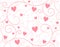 Light Pink Hearts Vine Background