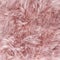 Light pink long fiber soft fur. Pastel background or texture. Fuzzy shaggy blanket. Fluffy fake textile. Flat lay, top view, copy