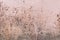 Light pink paint peeling off from the surface of the old metallic texture grunge steel background obsolete messy