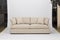 Light pink sofa/sofa bed, Christine Light Gray Loveseat, white and pink pillow with white background - Image