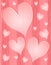 Light Pink Textured Opaque Hearts Pattern