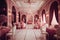 light pink wedding hall.generative ai