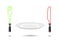 Light Plug and light knife. Cutlery from future as from star war