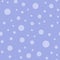 Light polka dots seamless pattern on purple