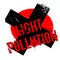 Light Pollution rubber stamp