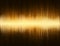 Light pulse party on gold colored background