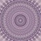 Light purple bohemian mandala fractal background - round symmetrical vector pattern design from concentric oval shapes