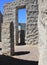 Light and Shadow play amid concrete monoliths