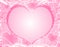 Light Soft Pink Heart Background Frame