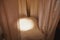 Light, soft transparent curtains in room. Canopy around bed with gentle light and blurring in evening. Boudoir. Concept